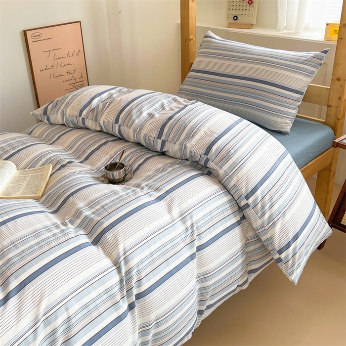 91家纺网 家纺一手货源 找家纺 （总）多品家纺 2025春夏新款超柔水洗棉学生宿舍三件套