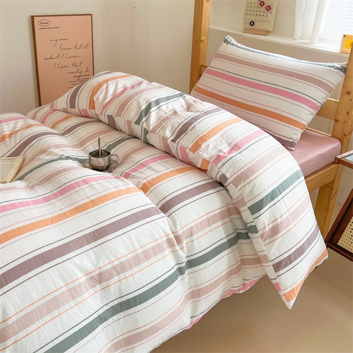 多品家纺 2025春夏新款超柔水洗棉学生宿舍三件套 可可西里