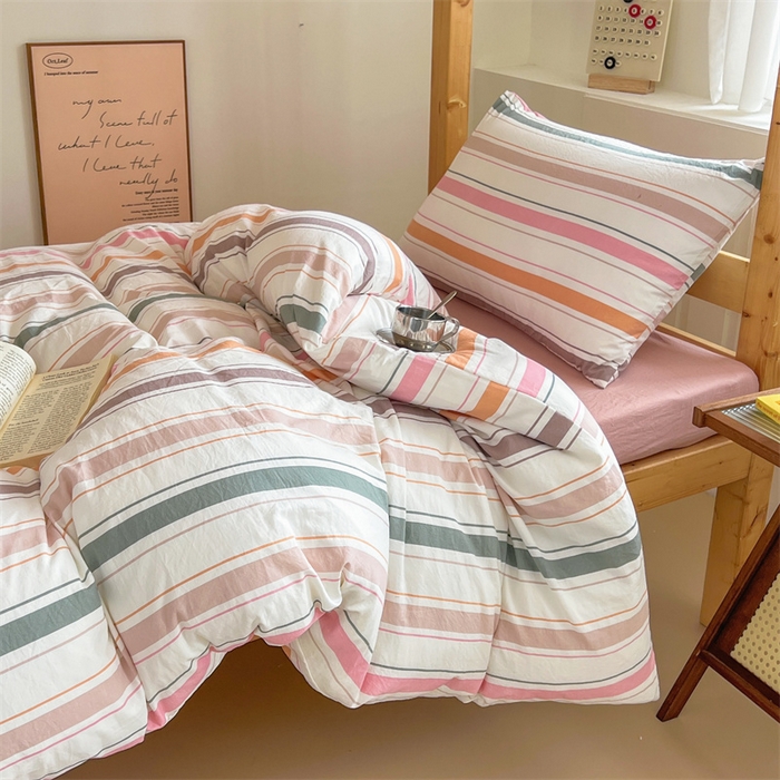 91家纺网 家纺一手货源 找家纺 多品家纺 2025春夏新款超柔水洗棉学生宿舍三件套 可可西里