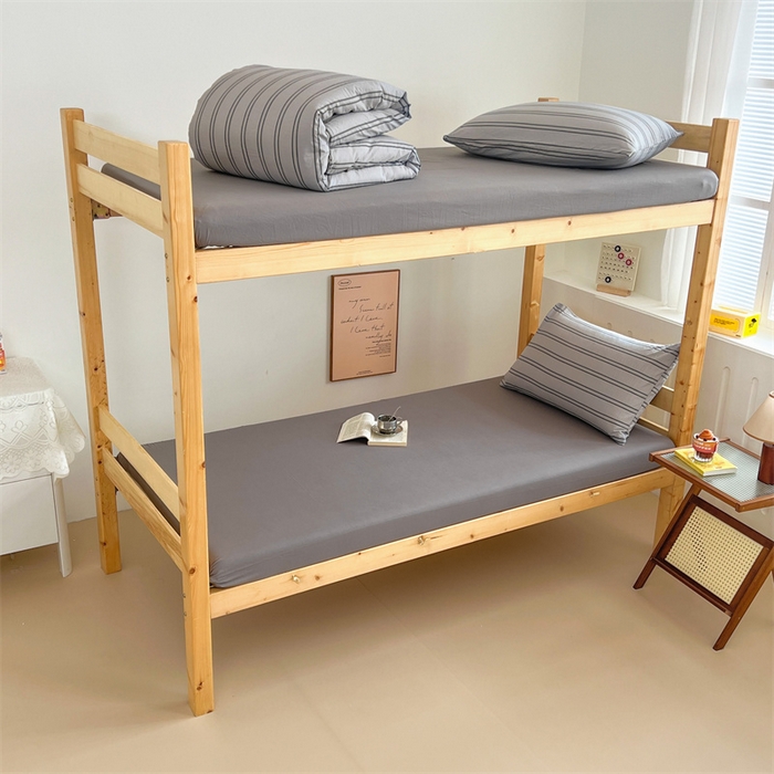 91家纺网 家纺一手货源 找家纺 多品家纺 2025春夏新款超柔水洗棉学生宿舍三件套 律动