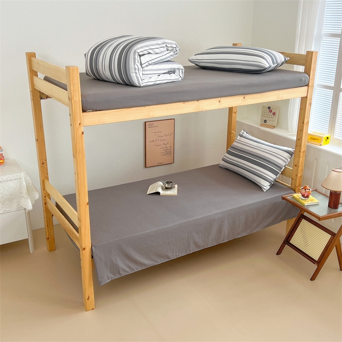 91家纺网 家纺一手货源 找家纺 多品家纺 2025春夏新款超柔水洗棉学生宿舍三件套 墨尔本