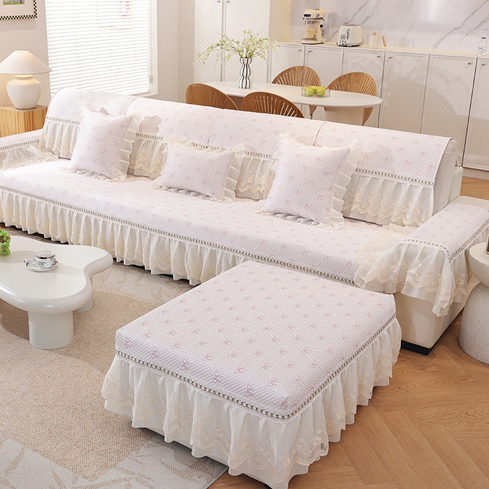 91家纺网 家纺一手货源 找家纺 （总）共鸣沙发垫 2025新款夏凉蝴蝶结沙发直排沙发垫