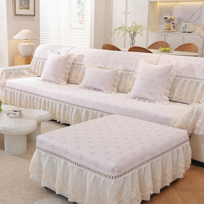 91家纺网 家纺一手货源 找家纺 （总）共鸣沙发垫 2025新款夏凉蝴蝶结沙发直排沙发垫