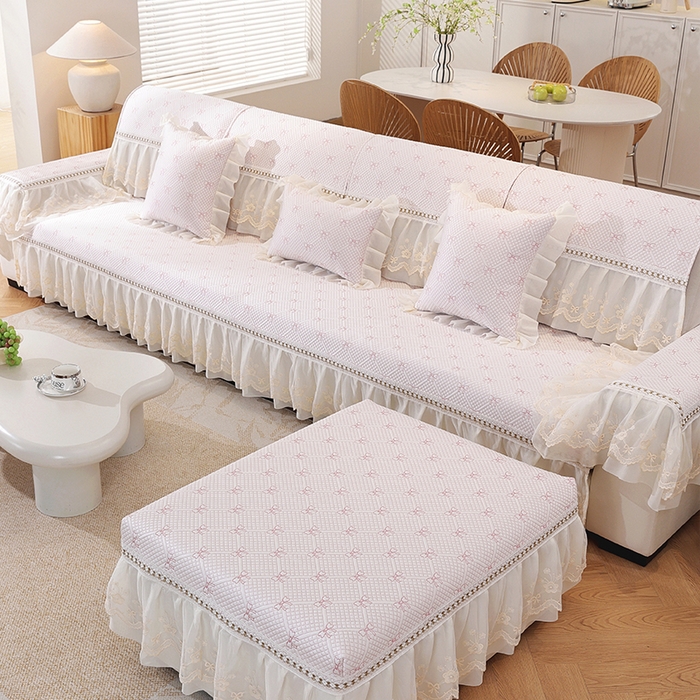 91家纺网 家纺一手货源 找家纺 （总）共鸣沙发垫 2025新款夏凉蝴蝶结沙发直排沙发垫