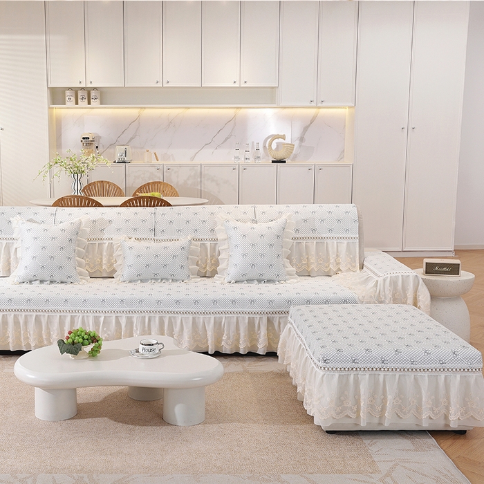 91家纺网 家纺一手货源 找家纺 （总）共鸣沙发垫 2025新款夏凉蝴蝶结沙发直排沙发垫