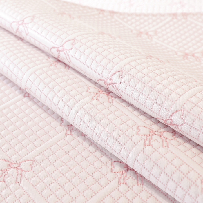 91家纺网 家纺一手货源 找家纺 共鸣沙发垫 2025新款夏凉蝴蝶结沙发直排沙发垫 蝴蝶结浅粉