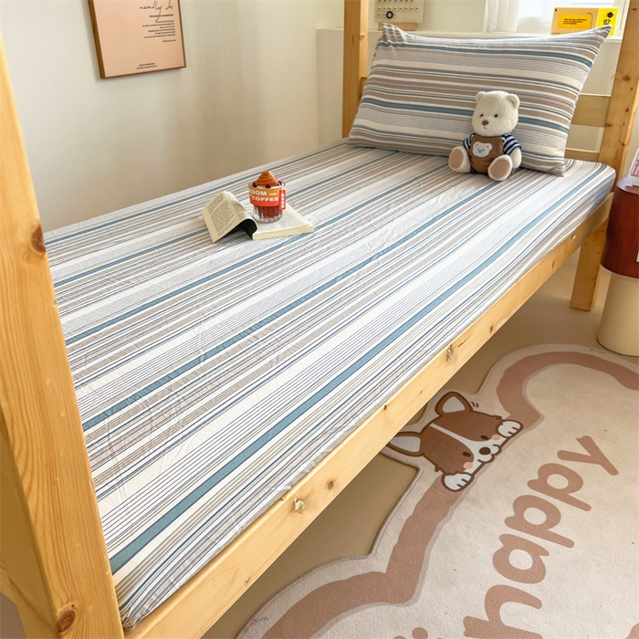 91家纺网 家纺一手货源 找家纺 （总）多品家纺 2025春夏新款超柔水洗棉学生宿舍床笠