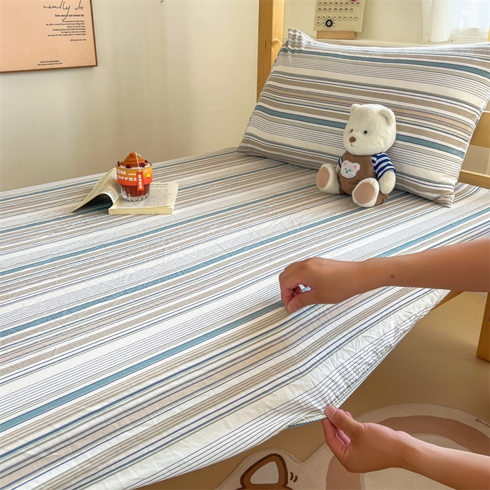 91家纺网 家纺一手货源 找家纺 （总）多品家纺 2025春夏新款超柔水洗棉学生宿舍床笠