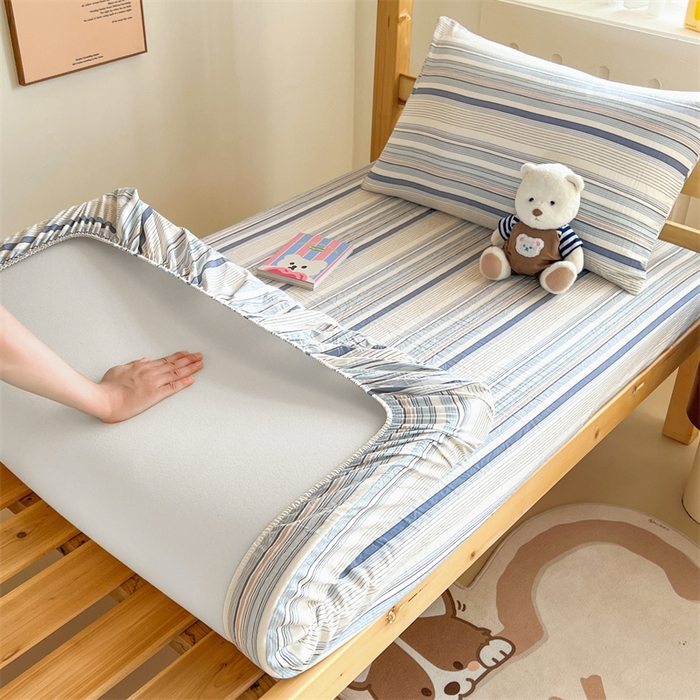 91家纺网 家纺一手货源 找家纺 （总）多品家纺 2025春夏新款超柔水洗棉学生宿舍床笠