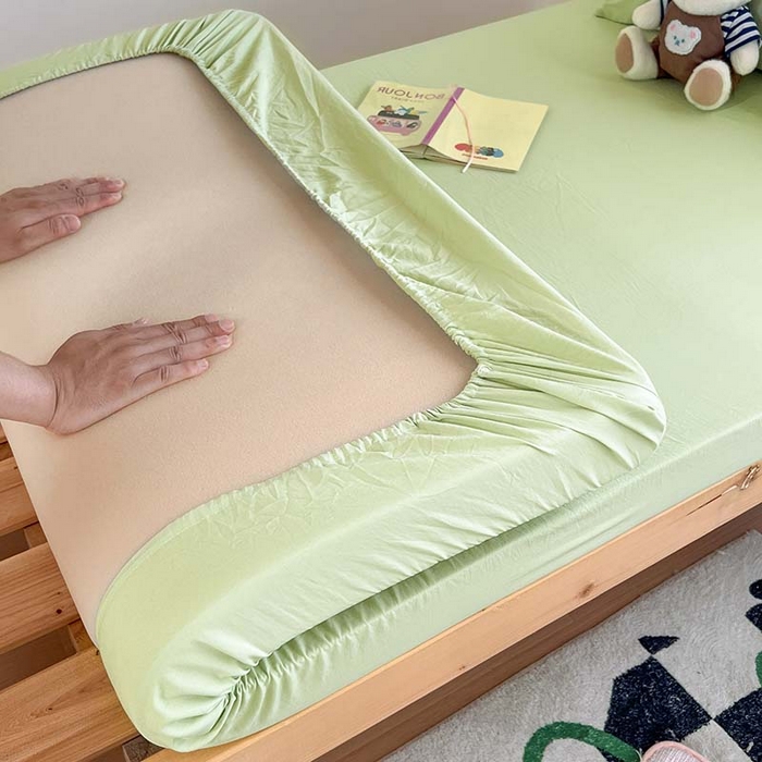 91家纺网 家纺一手货源 找家纺 （总）多品家纺 2025春夏新款超柔水洗棉学生宿舍床笠