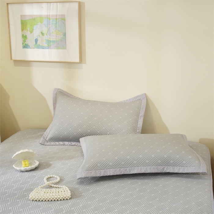 91家纺网 家纺一手货源 找家纺 共鸣沙发垫 2025新款凉豆豆床笠款凉席 床笠冰豆斜纹灰色