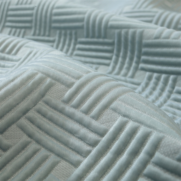 91家纺网 家纺一手货源 找家纺 共鸣沙发垫 2025新款凉豆豆床笠款凉席 床笠冰豆斜纹蓝色