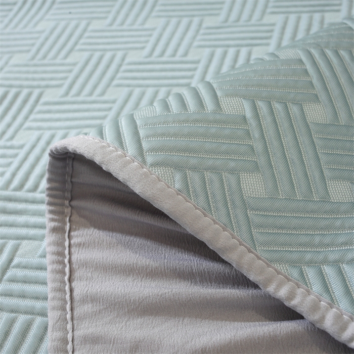 91家纺网 家纺一手货源 找家纺 共鸣沙发垫 2025新款凉豆豆床笠款凉席 床笠冰豆斜纹蓝色