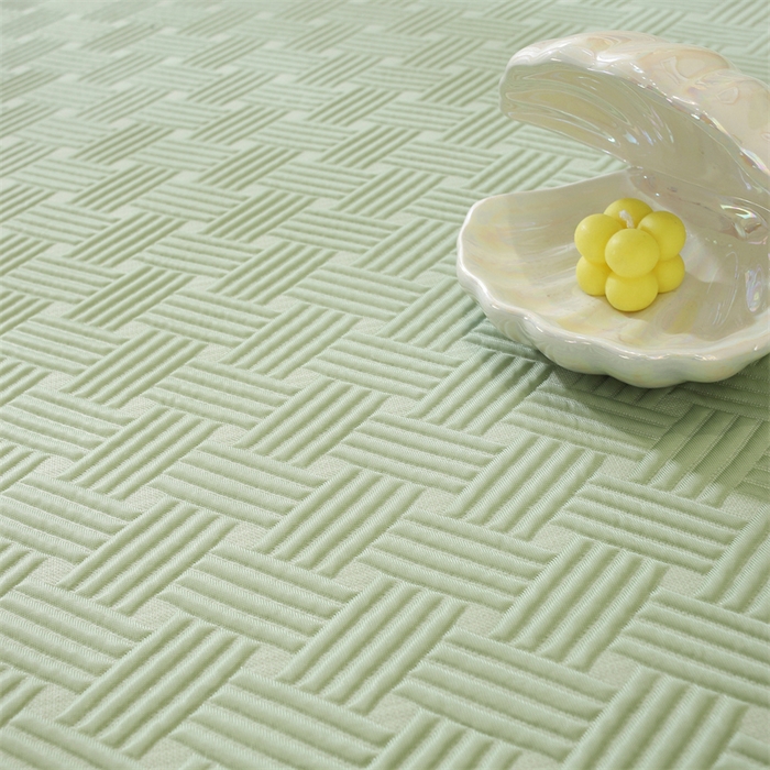 91家纺网 家纺一手货源 找家纺 共鸣沙发垫 2025新款凉豆豆床笠款凉席 床笠冰豆斜纹绿色