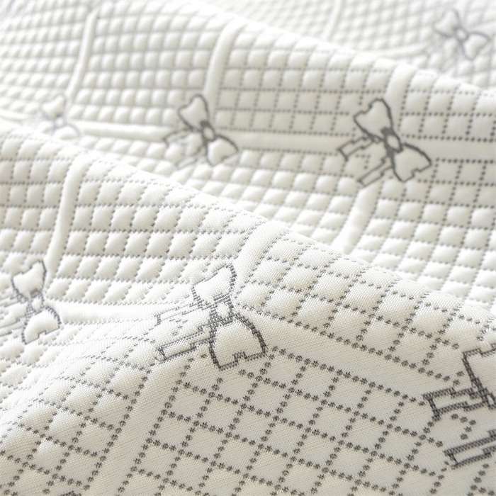 91家纺网 家纺一手货源 找家纺 共鸣沙发垫 2025新款凉豆豆床笠款凉席 床笠蝴蝶结浅灰