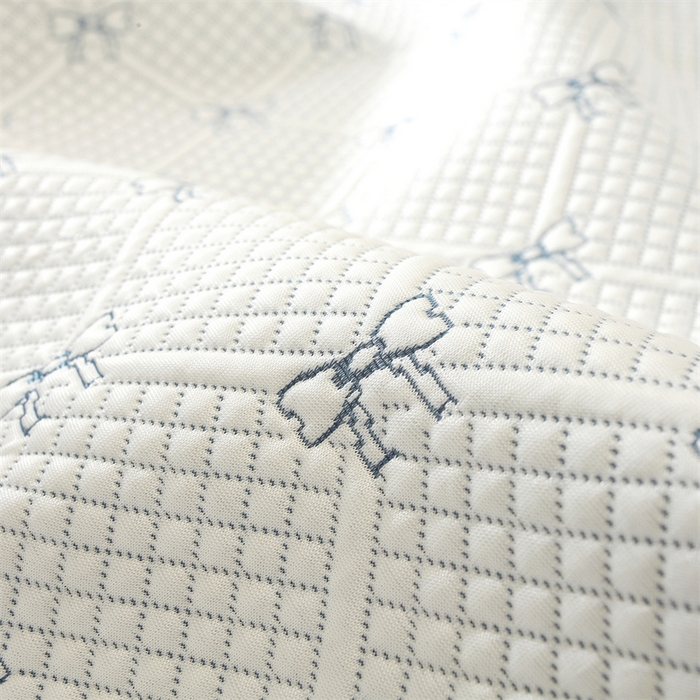 91家纺网 家纺一手货源 找家纺 共鸣沙发垫 2025新款凉豆豆床笠款凉席 床笠蝴蝶结浅蓝