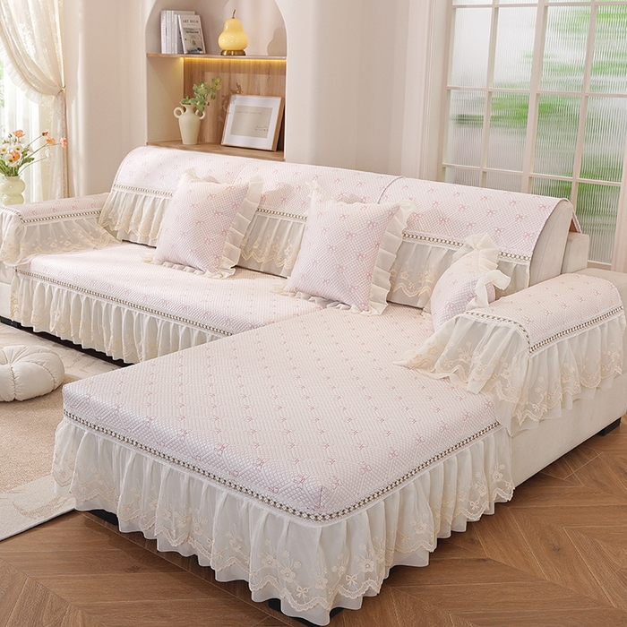 91家纺网 家纺一手货源 找家纺 （总）共鸣沙发垫 2025新款凉感蝴蝶结沙发垫