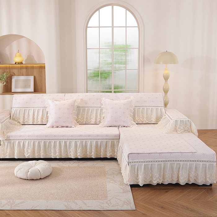 91家纺网 家纺一手货源 找家纺 （总）共鸣沙发垫 2025新款凉感蝴蝶结沙发垫