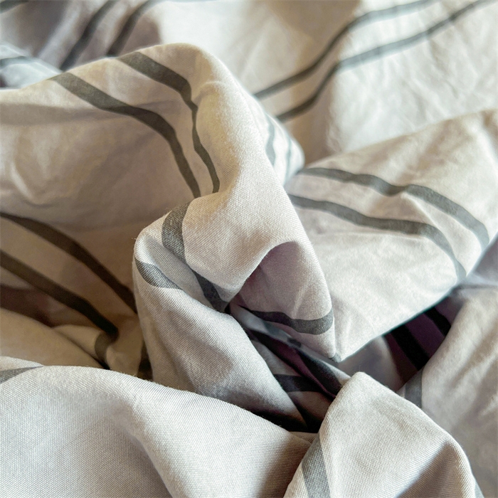 91家纺网 家纺一手货源 找家纺 多品家纺 2025春夏新款超柔水洗棉学生宿舍床笠 律动