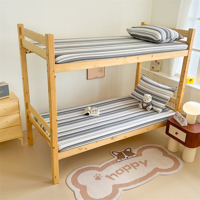 91家纺网 家纺一手货源 找家纺 多品家纺 2025春夏新款超柔水洗棉学生宿舍床笠 墨尔本