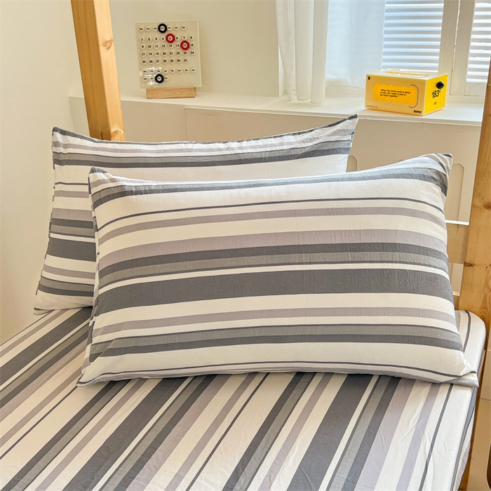 91家纺网 家纺一手货源 找家纺 多品家纺 2025春夏新款超柔水洗棉学生宿舍床笠 墨尔本