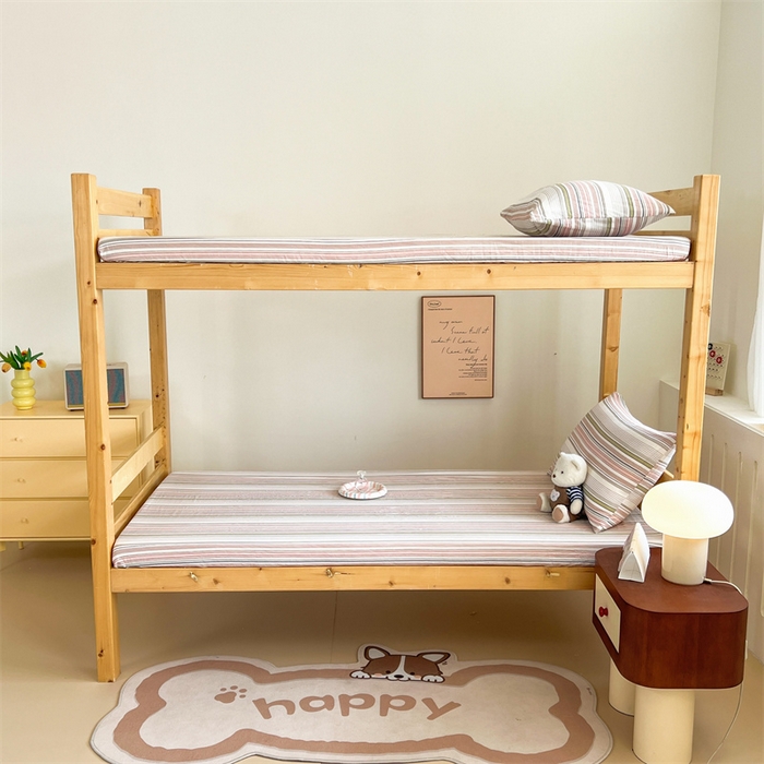 91家纺网 家纺一手货源 找家纺 多品家纺 2025春夏新款超柔水洗棉学生宿舍床笠 唯爱