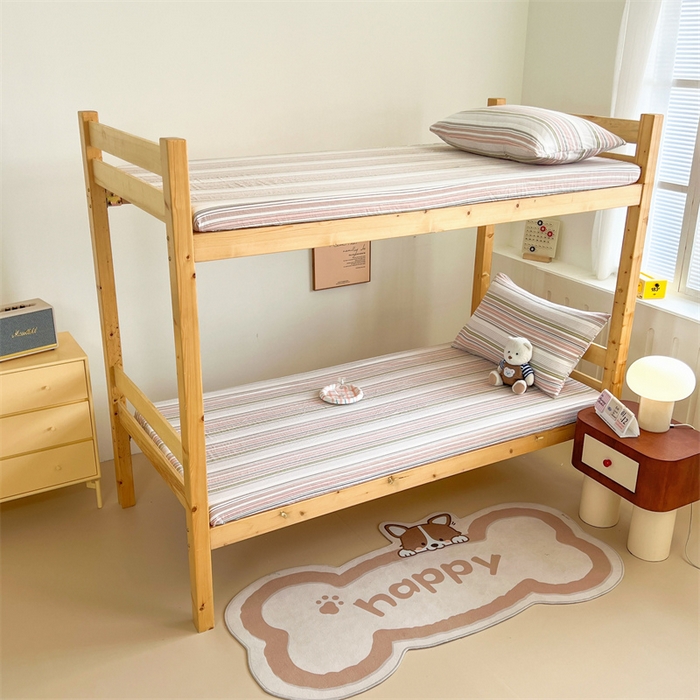 91家纺网 家纺一手货源 找家纺 多品家纺 2025春夏新款超柔水洗棉学生宿舍床笠 唯爱