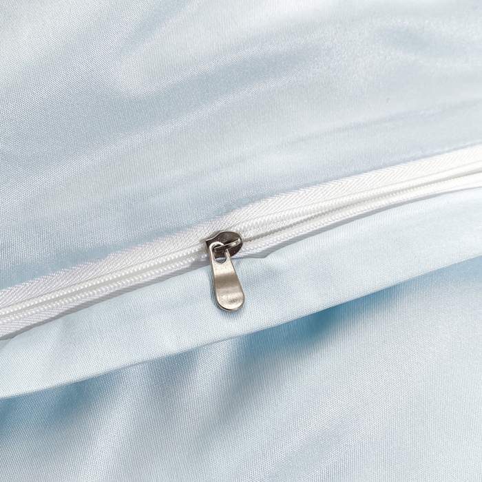 91家纺网 家纺一手货源 找家纺 花愿（原花纪） 2025新款水洗冰丝刺绣四件套-花恋系列 天空蓝