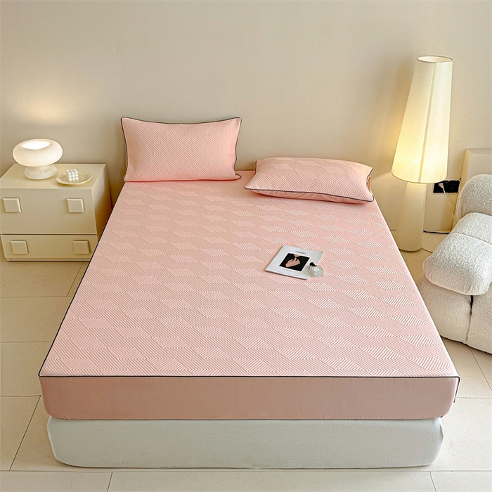 若未家居 LOVEWE HOUSE 2025新款PE中分子凉感凉席三件套 泡芙-粉