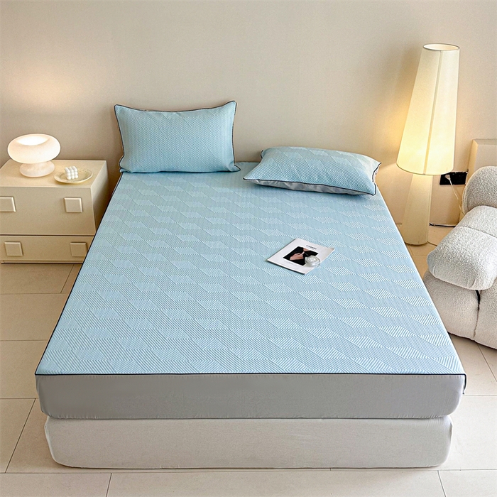 若未家居 LOVEWE HOUSE 2025新款PE中分子凉感凉席三件套 泡芙-蓝