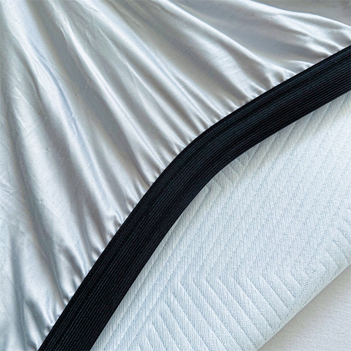 91家纺网 家纺一手货源 找家纺 若未家居 LOVEWE HOUSE 2025新款PE中分子凉感凉席三件套 泡芙-蓝