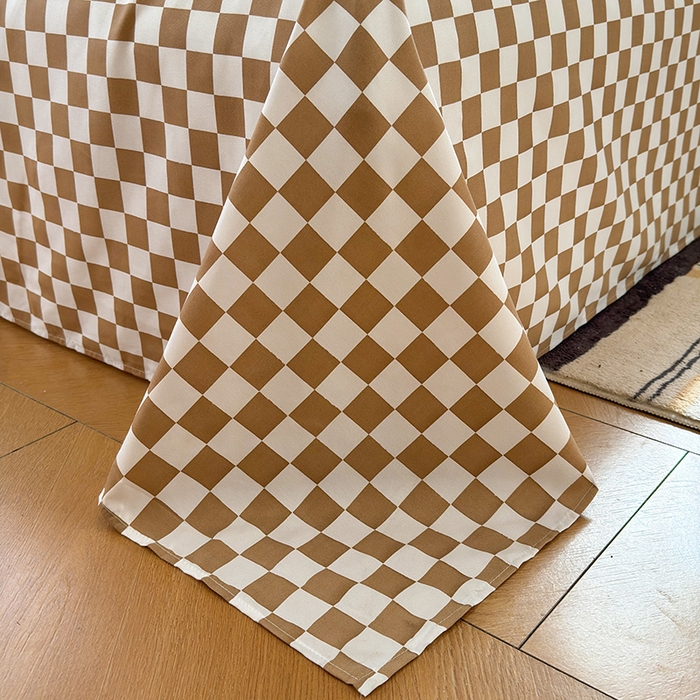 91家纺网 家纺一手货源 找家纺 可可家纺 2025新款印花卡通芦荟棉被套亲肤被罩单件小清新 Bear小熊