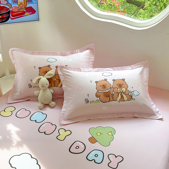 91家纺网 家纺一手货源 找家纺 （总）浩诚 2025新款全棉纯棉宽边单枕套汇总