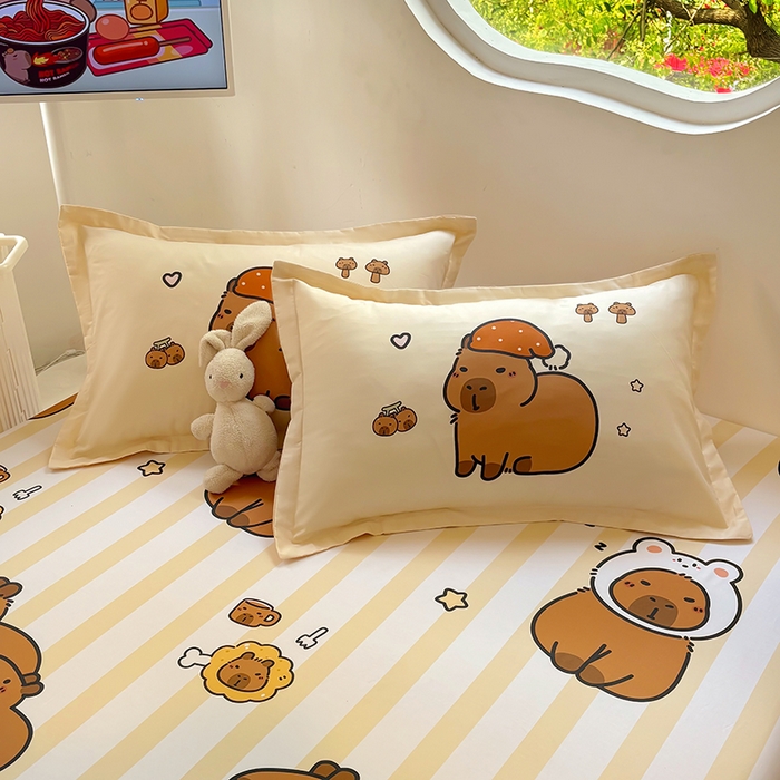 浩诚 2025新款全棉纯棉宽边单枕套汇总 条纹巴拉