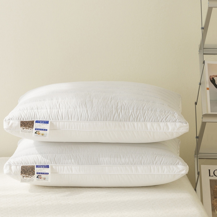 91家纺网 家纺一手货源 找家纺 （总）怡薇格枕芯 2025新款全棉酒店两用荞麦枕