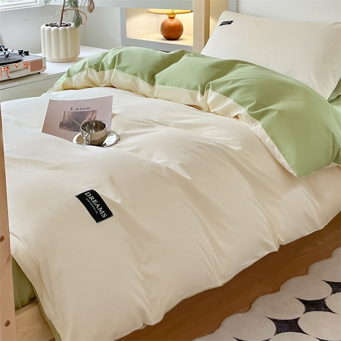 （总）如约 2025新款学生季13372全棉纯色黑标三件套