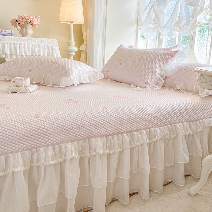 91家纺网 家纺一手货源 找家纺 （总）网红馆（ck家纺） 2025新款床盖款豆豆凉感席凉席席子-甜心蝴蝶