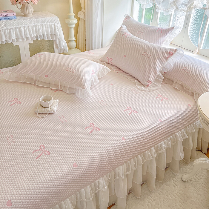 91家纺网 家纺一手货源 找家纺 （总）网红馆（ck家纺） 2025新款床盖款豆豆凉感席凉席席子-甜心蝴蝶