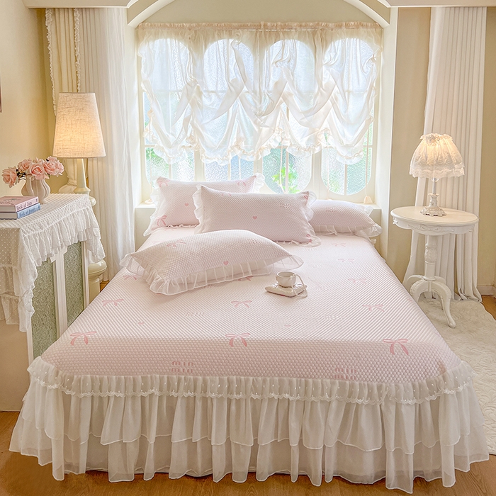 91家纺网 家纺一手货源 找家纺 （总）网红馆（ck家纺） 2025新款床盖款豆豆凉感席凉席席子-甜心蝴蝶