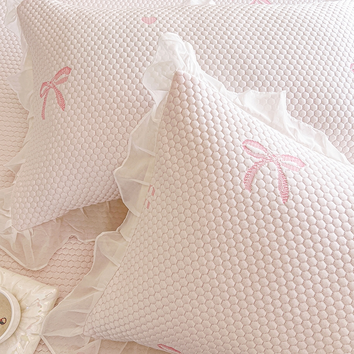 91家纺网 家纺一手货源 找家纺 网红馆（ck家纺） 2025新款床裙款豆豆凉感席凉席席子-甜心蝴蝶 甜心蝴蝶-粉