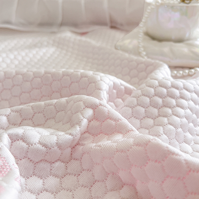91家纺网 家纺一手货源 找家纺 网红馆（ck家纺） 2025新款床盖款豆豆凉感席凉席席子-甜心蝴蝶 甜心蝴蝶-粉