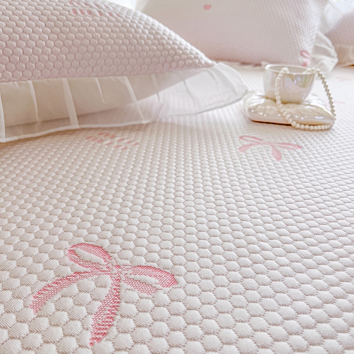 91家纺网 家纺一手货源 找家纺 网红馆（ck家纺） 2025新款床盖款豆豆凉感席凉席席子-甜心蝴蝶 甜心蝴蝶-粉