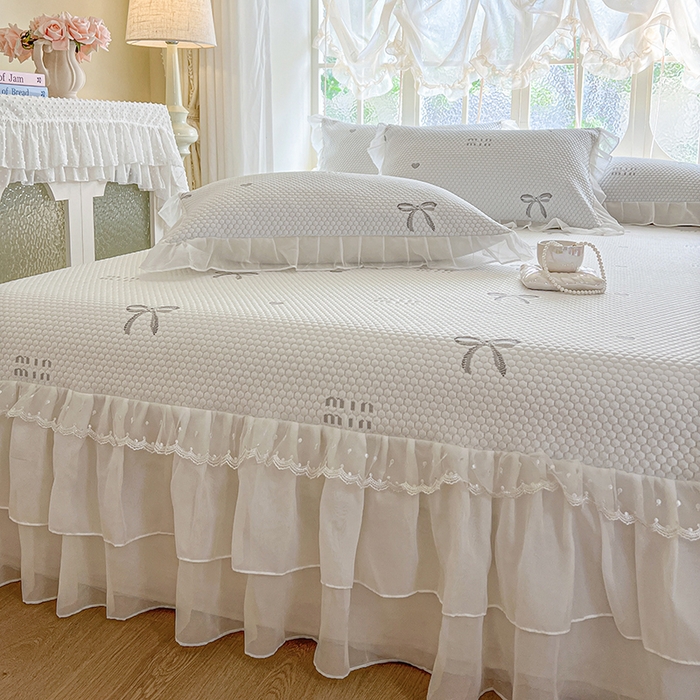 91家纺网 家纺一手货源 找家纺 网红馆（ck家纺） 2025新款床盖款豆豆凉感席凉席席子-甜心蝴蝶 甜心蝴蝶-灰