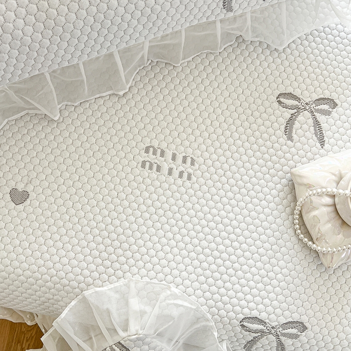 91家纺网 家纺一手货源 找家纺 网红馆（ck家纺） 2025新款床盖款豆豆凉感席凉席席子-甜心蝴蝶 甜心蝴蝶-灰