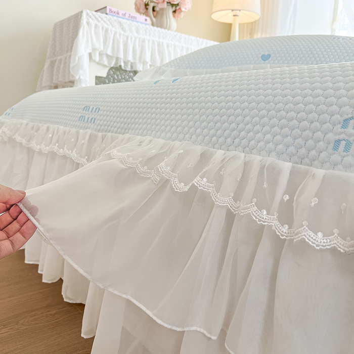 91家纺网 家纺一手货源 找家纺 网红馆（ck家纺） 2025新款床盖款豆豆凉感席凉席席子-甜心蝴蝶 甜心蝴蝶-天蓝