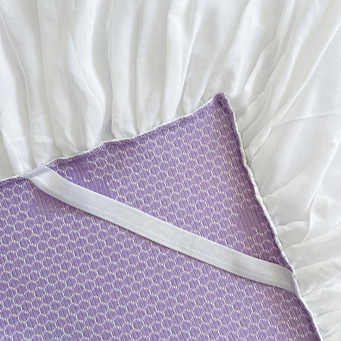 91家纺网 家纺一手货源 找家纺 网红馆（ck家纺） 2025新款床裙款豆豆凉感席凉席席子-甜心蝴蝶 甜心蝴蝶-紫