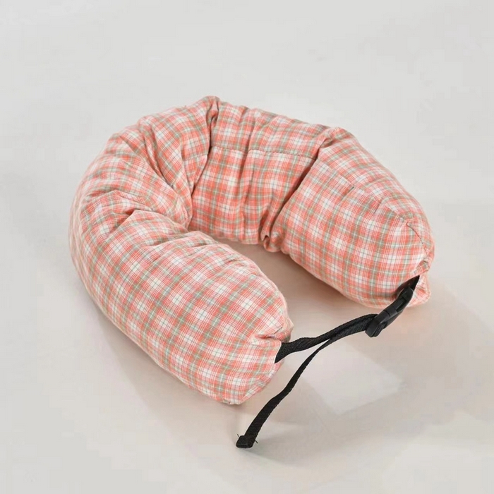 91家纺网 家纺一手货源 找家纺 （总）枕芯真意 2025新款全棉色织碎乳胶u型枕