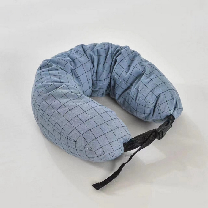 91家纺网 家纺一手货源 找家纺 （总）枕芯真意 2025新款全棉色织碎乳胶u型枕