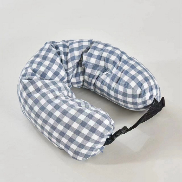 91家纺网 家纺一手货源 找家纺 （总）枕芯真意 2025新款全棉色织碎乳胶u型枕