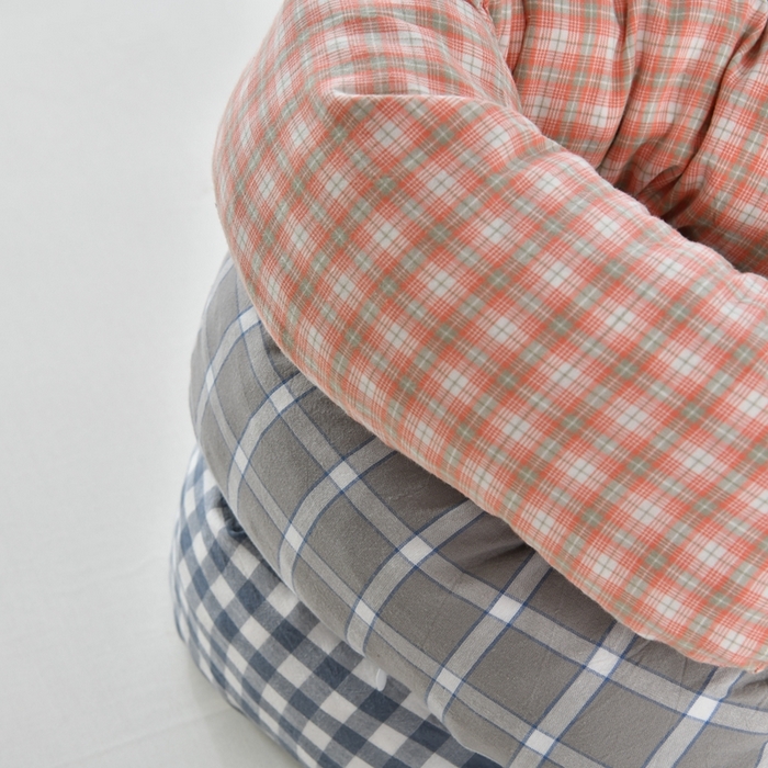 91家纺网 家纺一手货源 找家纺 （总）枕芯真意 2025新款全棉色织碎乳胶u型枕